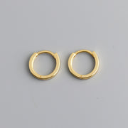 Camille small and large huggie earring options