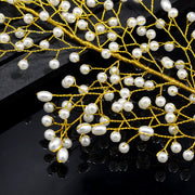 Elowen wedding hair vine featuring pearl-inspired beads along branching stems