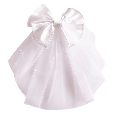 Juliette romantic mini veil with hair clip attachment