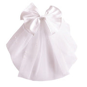 Juliette romantic mini veil with hair clip attachment