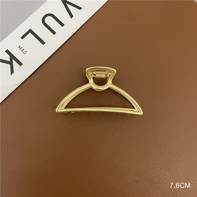 Minimal gold metal hair grab clip