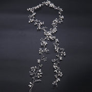Celeste flexible bridal hair vine with pearl-inspired and crystal-style details