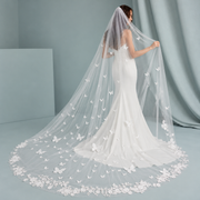 Butterfly Veil Bridal Editorial — The Elara 3D Butterfly Cathedral Bridal Veil