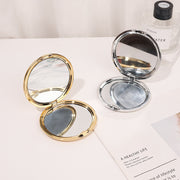 Aurelia 80 mm double sided bridal compact mirror